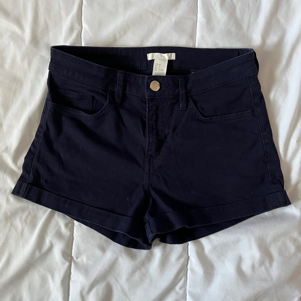 H&M Navy Blue Women's Jean Shorts